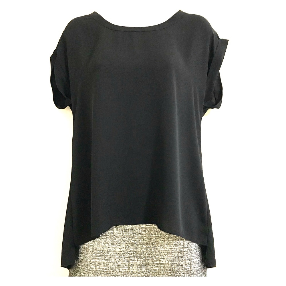 Flirty Semi Shear Vented Back Blouse